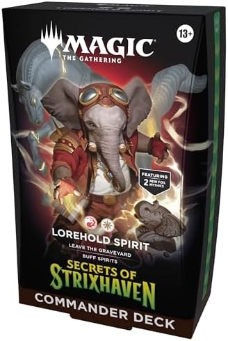 Magic: The Gathering Secrets of Strixhaven Commander Deck - Lorehold Spirit (100-Card Deck, Deck Box + Accessories)