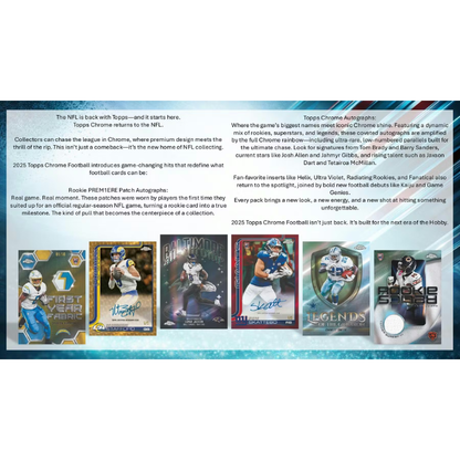 2025 Topps Chrome Football Hobby Box